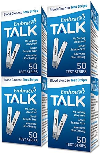 Embrace Blood Glucose Test Strips 200Ct for Accurate Monitoring
