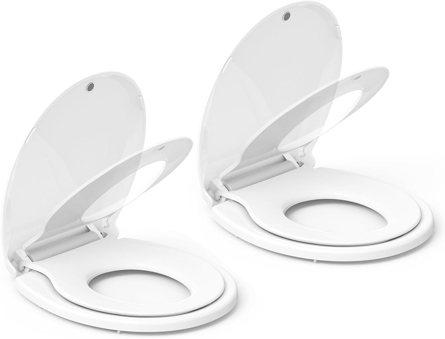 Round Toilet Seat with Built-in Toddler Seat for Potty Training