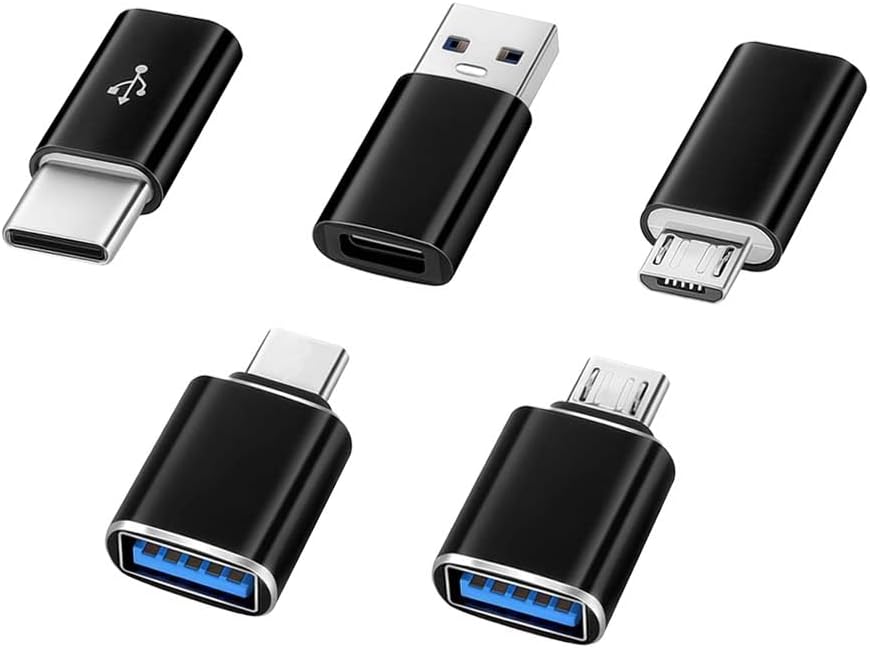 5-in-1 Adapter Set: Lightning-Fast Data Transfer & Multi-Device Compatibility