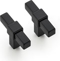 20 Pack Matte Black Cabinet Knobs 2 in - Sleek Modern Drawer Hardware
