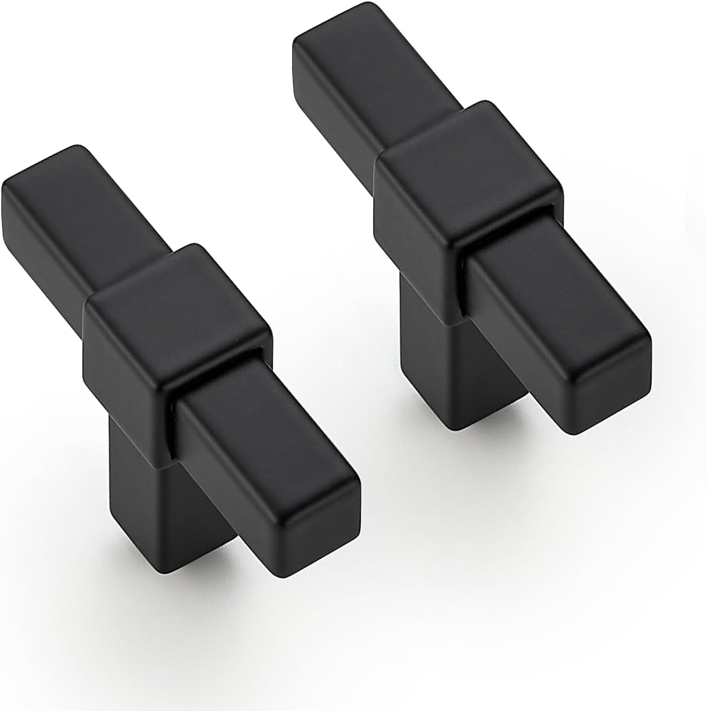 20 Pack Matte Black Cabinet Knobs for Modern Kitchen Decor
