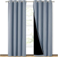 Blackout Curtains 84 in Long Vintage Blue - Real Light Blocking
