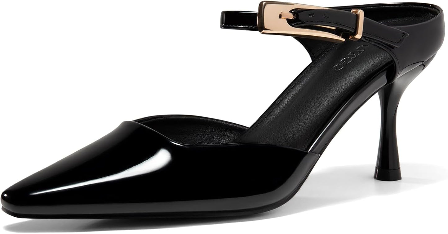 Coutgo Womens High Heels Mules for Stylish Comfort and Versatility