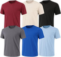 6-Pack Bulk Mens T-Shirts Soft Pre-Shrunk Premium Cotton - Everyday is