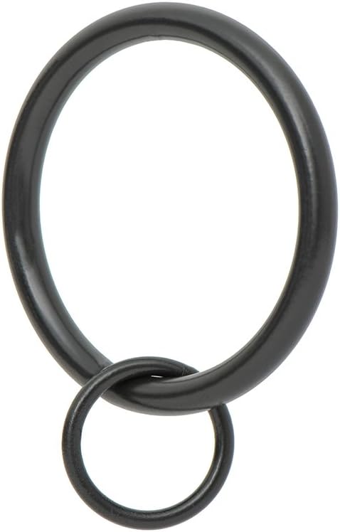 Ivilon Black Drapery Rings - 1.7 Loop Set of 14
