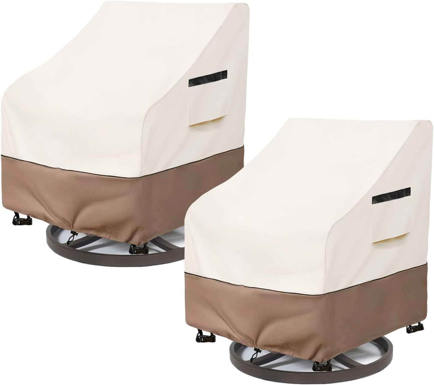 Waterproof Patio Chair Covers for Swivel Chairs - 2 Pack