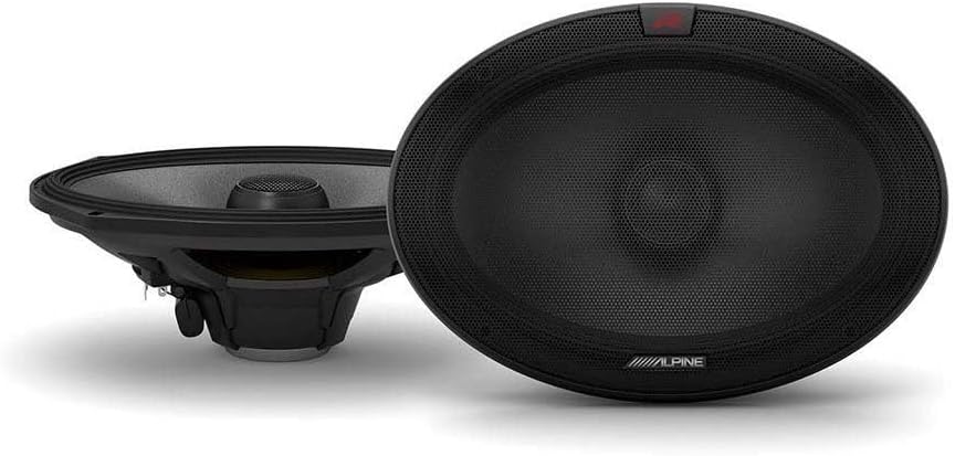 Alpine R-S69.2 6x9 2 Way Coaxial Car Speakers for Superior Sound