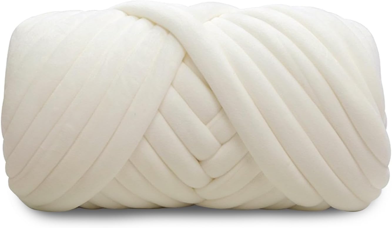 Velvet Chunky Yarn for DIY Projects - Super Soft Jumbo Tube