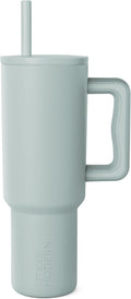 40 oz Tumbler with Handle and Leak-Proof Straw Lid - Sea Glass Sage