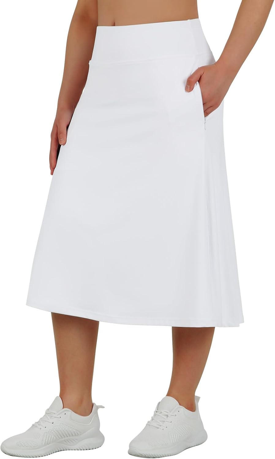 ANIVIVO Women's Midi Length Skorts with Pockets for Comfort