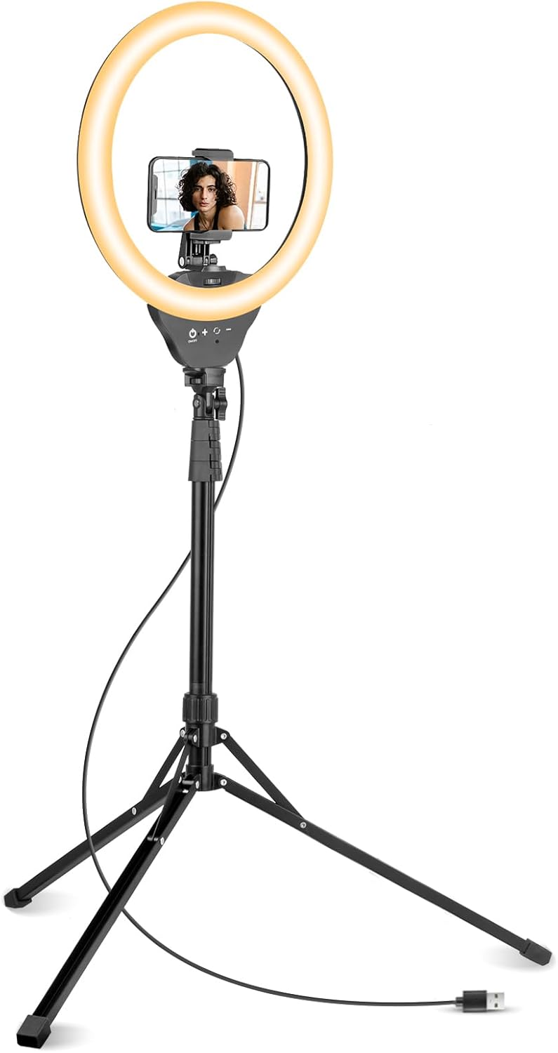 Sensyne 14ft' Selfie Ring Light with Tripod for Perfect Photos