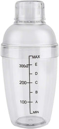 300ml Transparent Cocktail Shaker with Scales - Mix Drinks Easily!