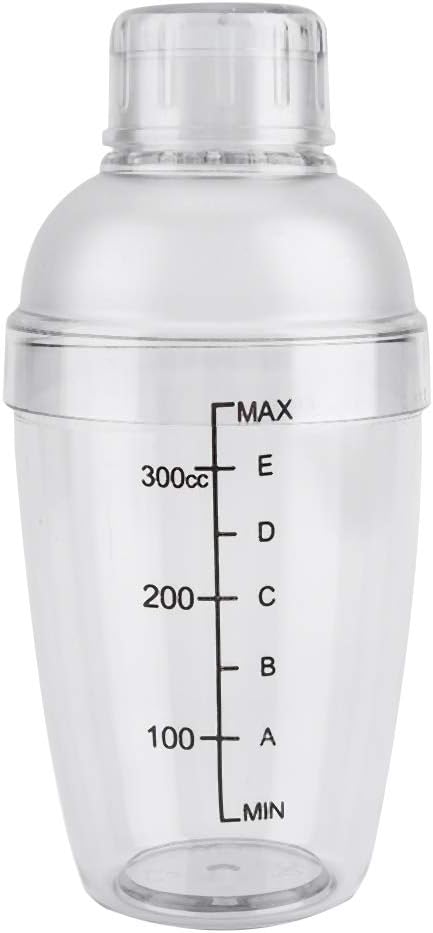 300ml Transparent Cocktail Shaker with Scales - Mix Drinks Easily!