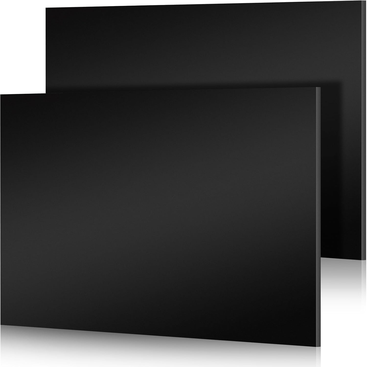 Frienda 2 Pcs 24in x 48in Black HDPE Plastic Sheet for DIY Projects