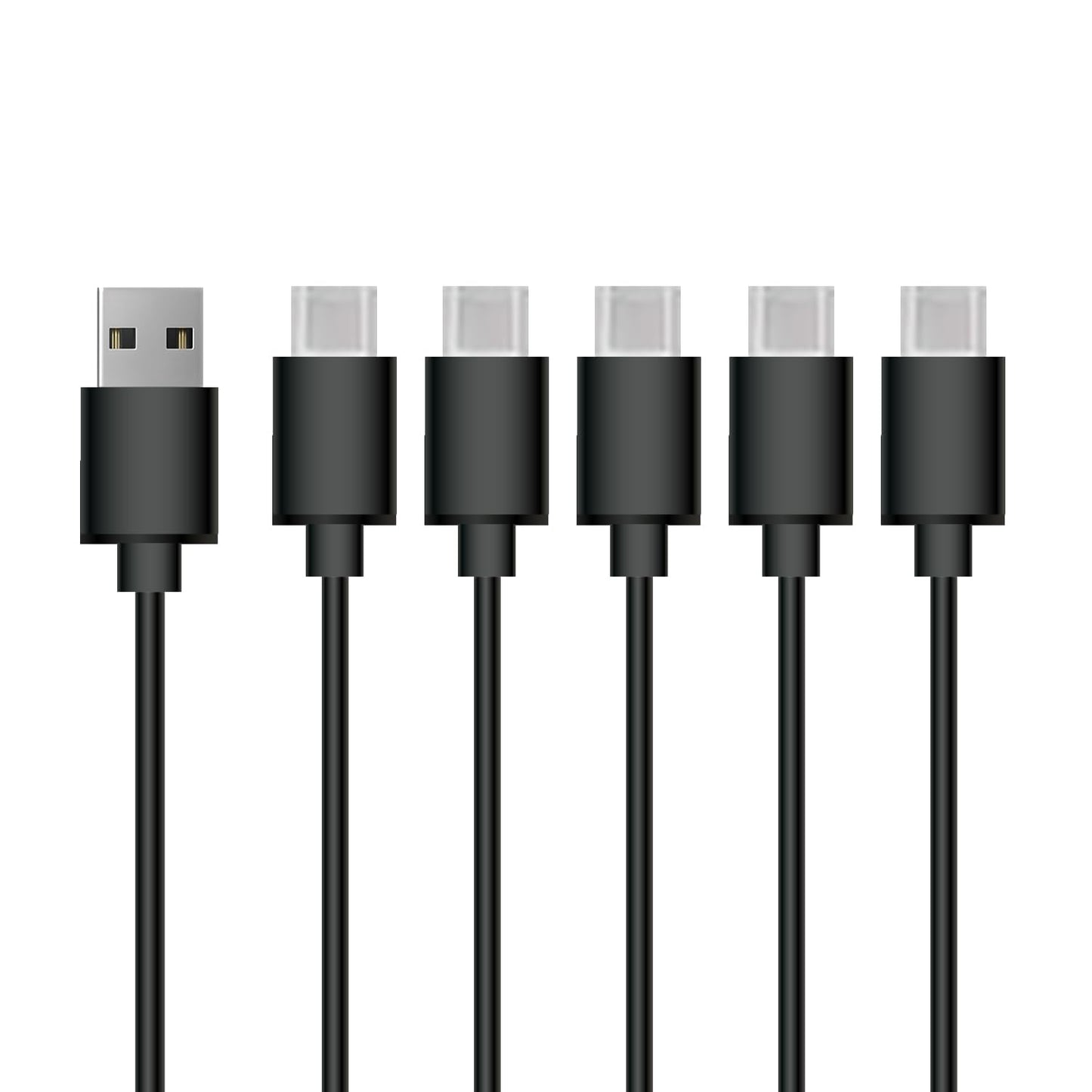 Fast Charging 5-Pack USB C Cables by AGIPAXX, 3FT