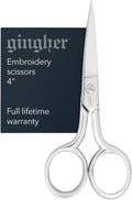 Gingher Embroidery Scissors 4in - Precision Hand-Tuned Cutting Tool