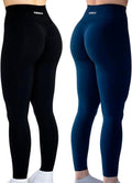 AUROLA Workout Leggings for Women Seamless Scrunch Tights - Tummy yoga