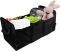 Car Trunk Organizer with 3 Compartments - Foldable Large Capacity