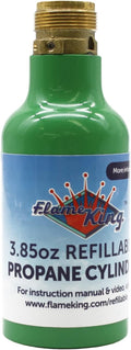 Flame King 1/4-lb Refillable Propane Cylinder - Reusable