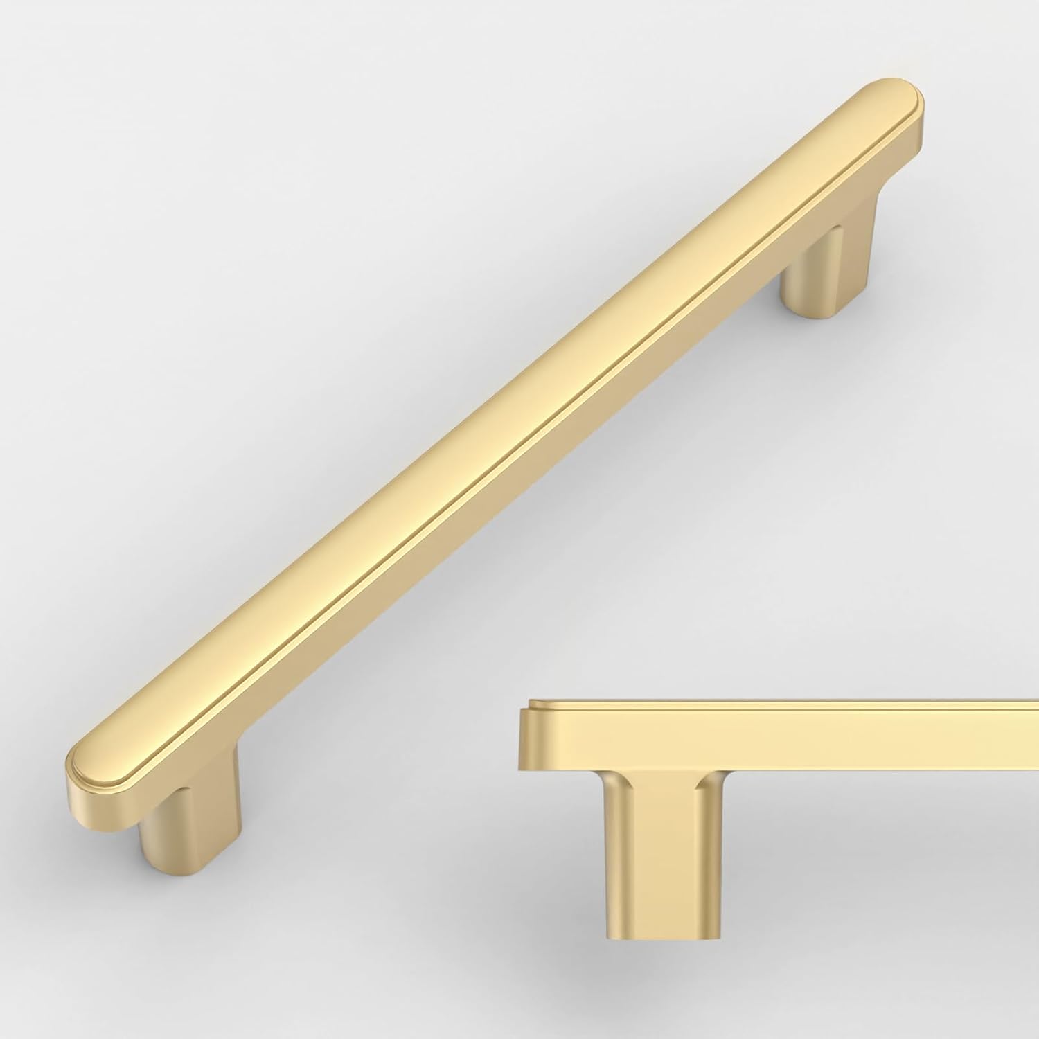 Brushed Gold Cabinet Pulls 5 Inch for Kitchen and Bathroom Use