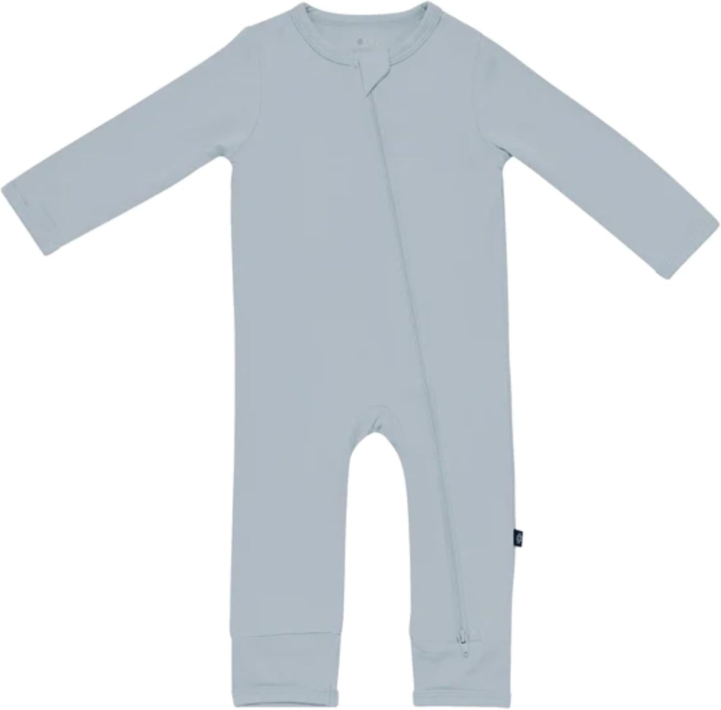 KYTE BABY Unisex Rayon Bamboo Zippered Rompers for Infants