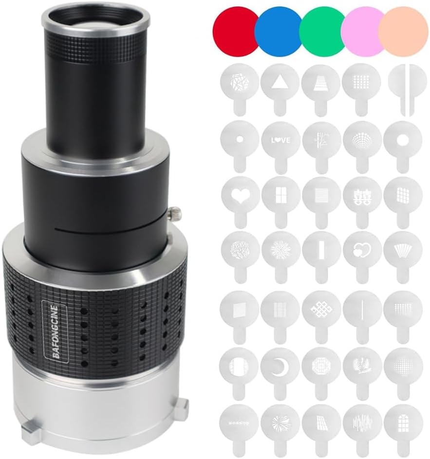 Optical Bowens Mount Projector Attachment for Photography Kits