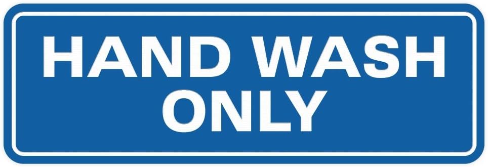 All Quality Hand Wash Only Wall Sign - Easy Installation