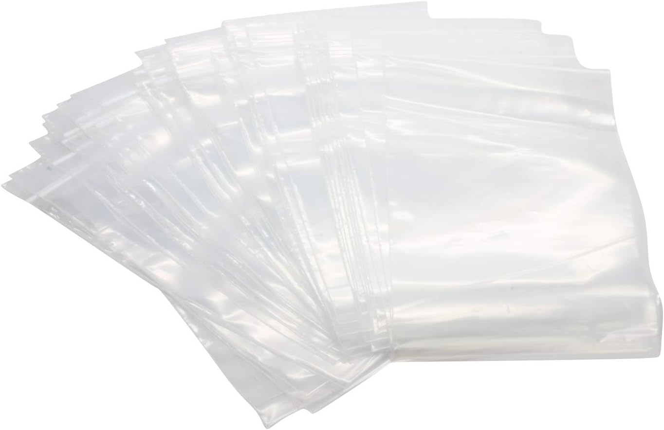 500 Pack Heavy Duty 5in x 8in Resealable Plastic Storage Bags