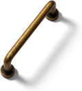 10 Pack Antique Brass Cabinet Bar Pulls 3in Hole Center - Classic