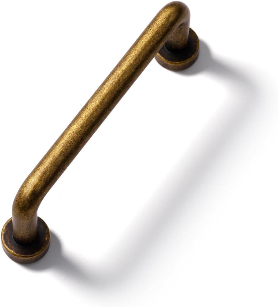 Antique Brass Cabinet Bar Pulls for Vintage Kitchen & Bathroom