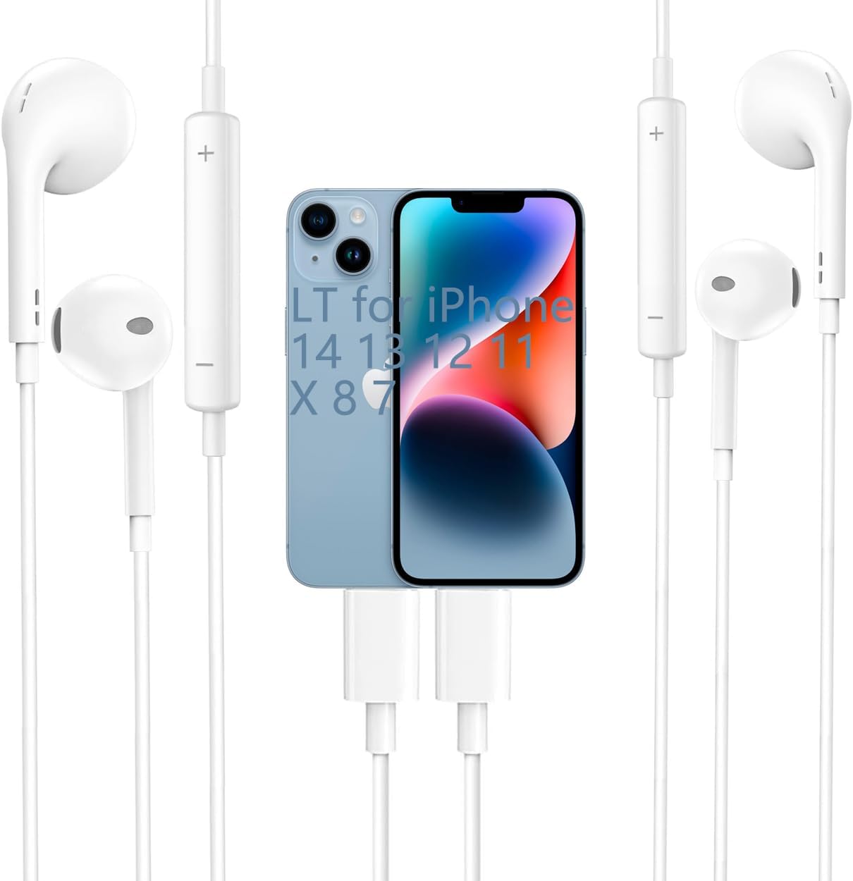 MFi Certified iPhone Earbuds w/ Mic & Volume Control