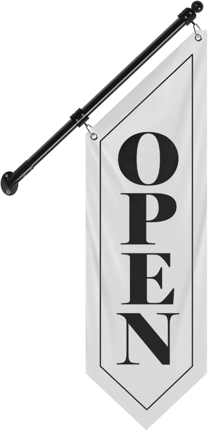 Open Flag Double-Sided Three-ply Hanging Sign for Business