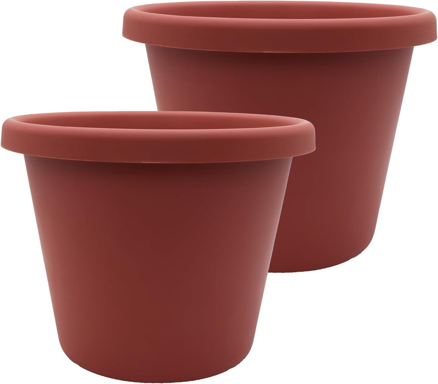 Classic Round Plastic Plant Pot - Durable & Lightweight 20 in