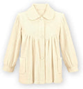 Soft Fleece Button Down Bed Jacket with Pockets - Cozy Fit Over