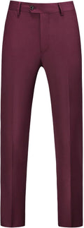 Mens Flat Front Dress Pants for Men - Wrinkle Free Modern Fit