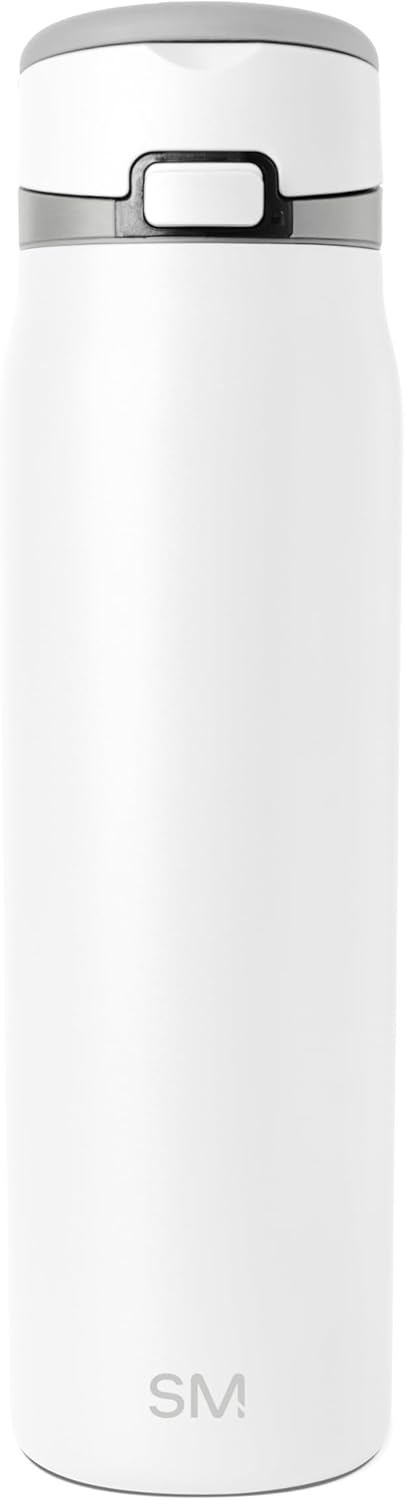 30oz Insulated Stainless Steel Water Bottle with Covered Straw