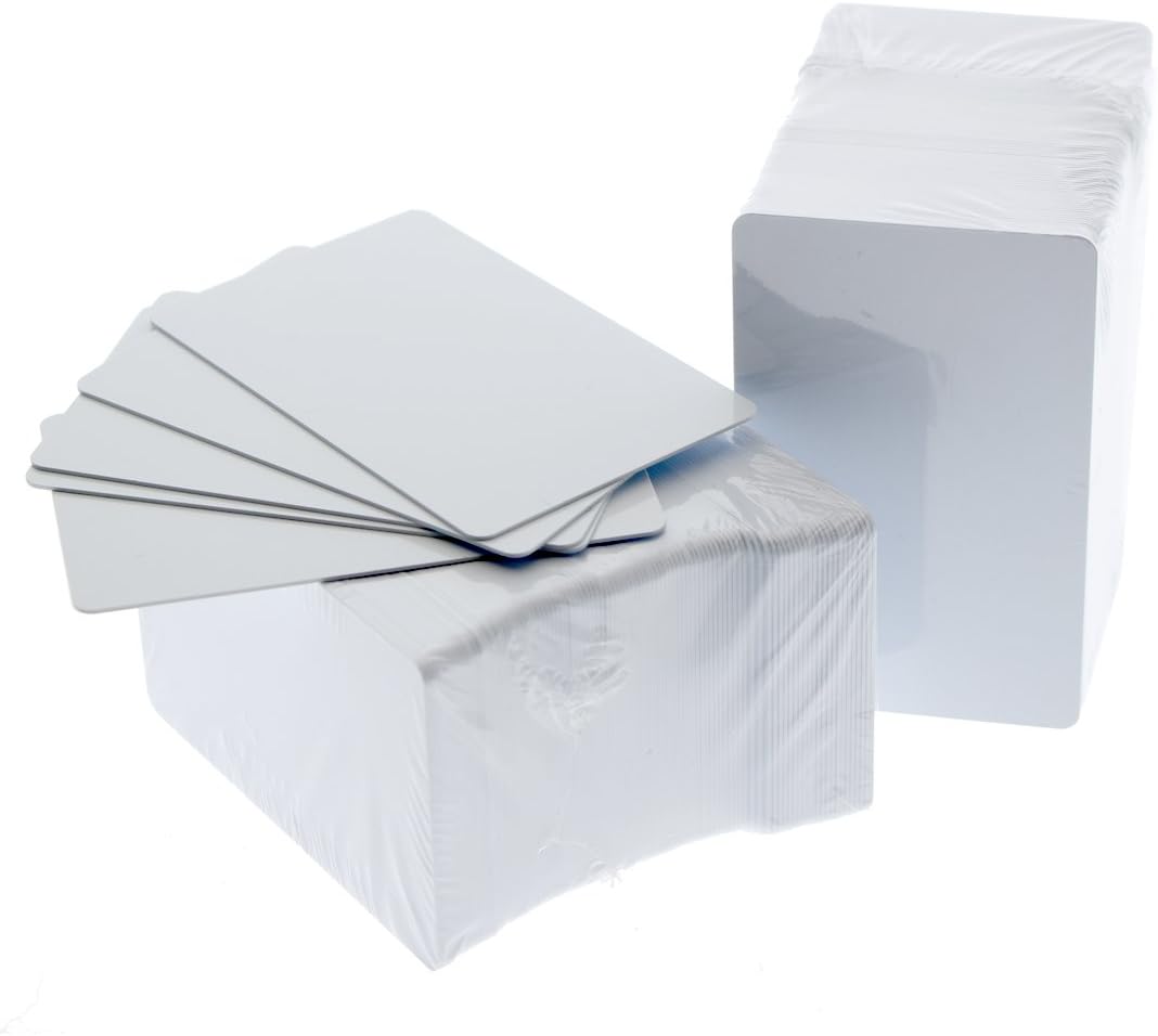 Premium Blank PVC Cards for ID Badge Printers - 1000 Pack