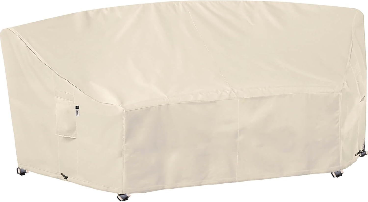 Curved Patio Furniture Cover for Outdoor Sectional Sofa 96in