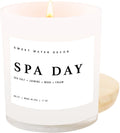 Spa Day Candle - Relaxing Sea Salt, Jasmine & Wood Scent 11oz