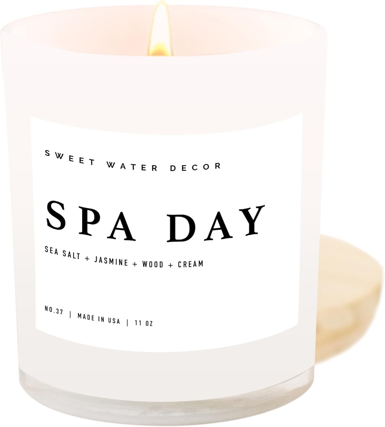 Spa Day Candle - Relaxing Sea Salt and Jasmine Scented Candle