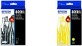 EPSON T822 DURABrite Ultra High-Capacity Black & Yellow Cartridges