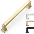 5 Inch 10 Pack Brushed Brass Cabinet Pulls - Gold Kitchen Handles