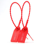 Plastic Numbered Tamper Seals 1000 Pack - Red 250mm Security Ties
