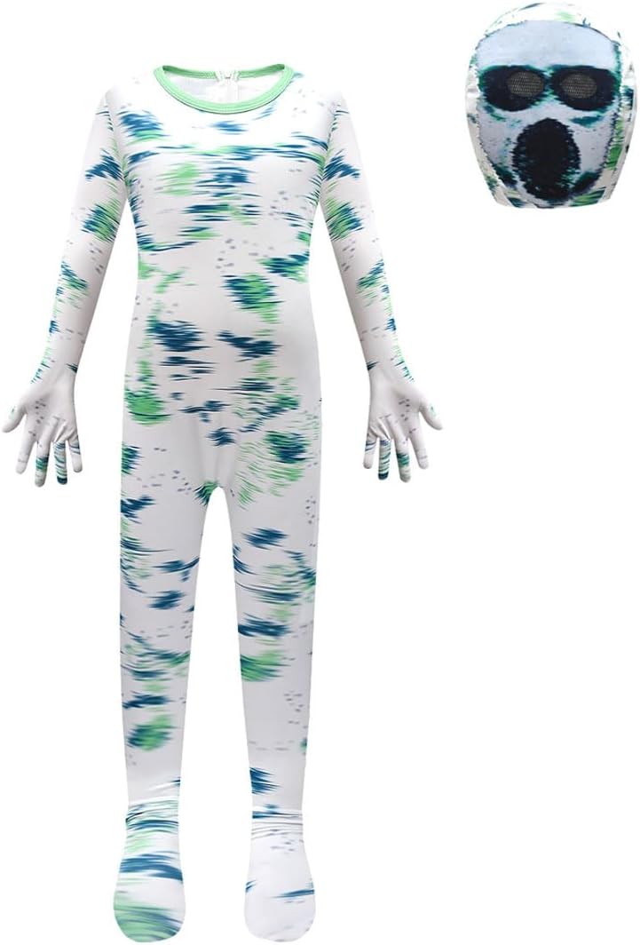 Letushy Monster Horror Game Costume for Kids Aged 5-12 Years