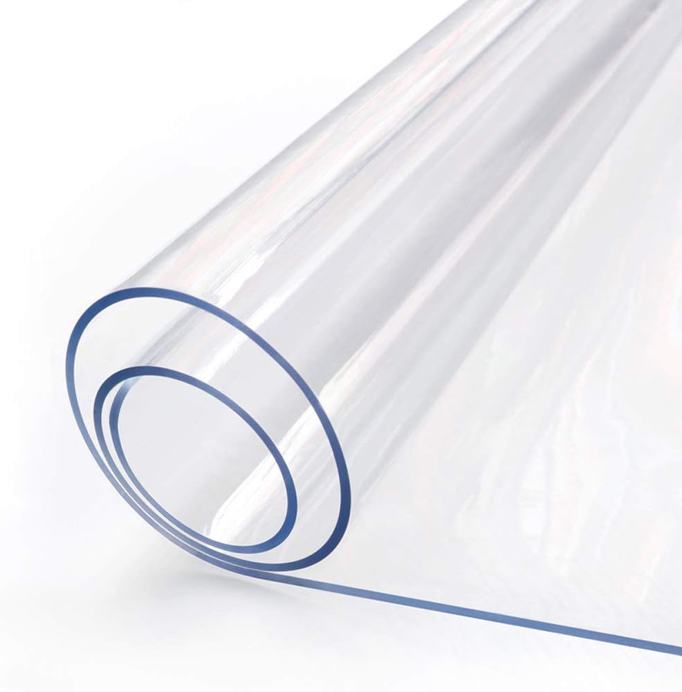 Crystal Clear Plastic Dining Table Protector for 34x48 Inch Table