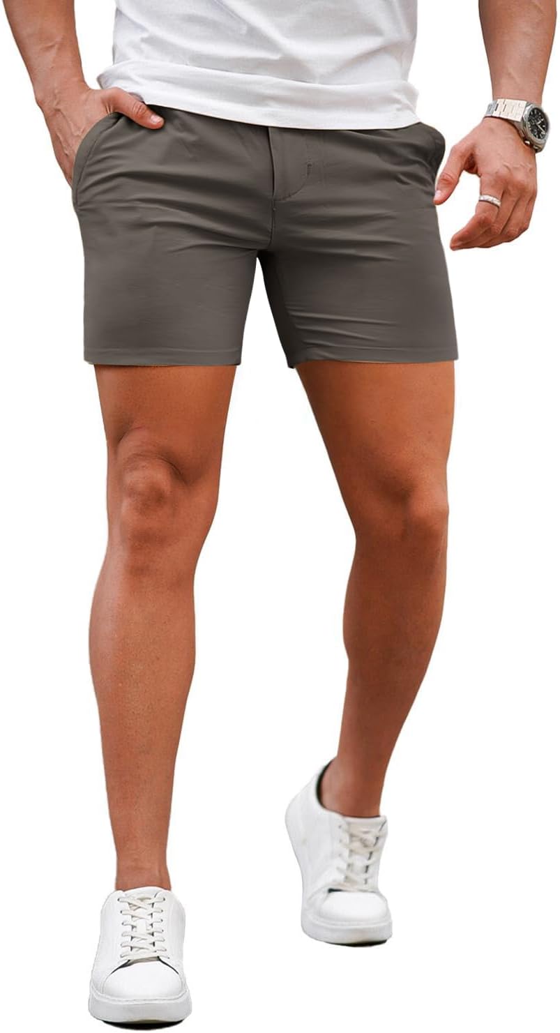GINGTTO Mens Slim Fit Shorts for Comfort and Style