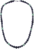 Protection Crystal Beads Necklace for Men - 27in Handcrafted Energy