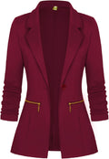 Women's Long Sleeve Blazer Cardigan S-3XL - Slim Fit Work Blazer