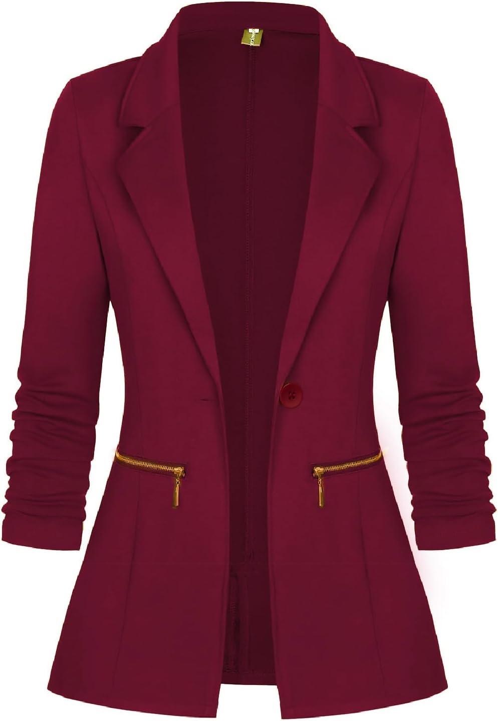 Genhoo Women's Long Sleeve Blazer Open Front Cardigan Jacket