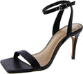 Saprenda Heeled Sandal for Women - Black 4in Stiletto